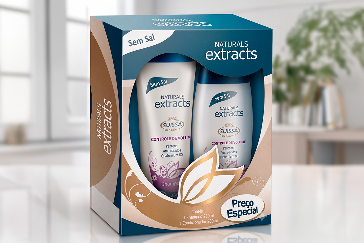 Shampoo e Condicionador Suisssa Naturals Extracts